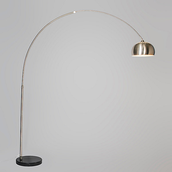 Lampe à arc en acier avec abat-jour en métal 33 cm réglable - XXL