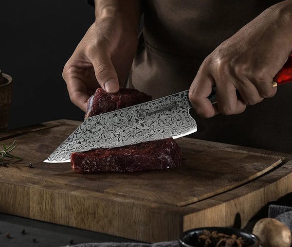 NNEOBADamascus Stainless Steel Chef Knife 13.7cm Blade