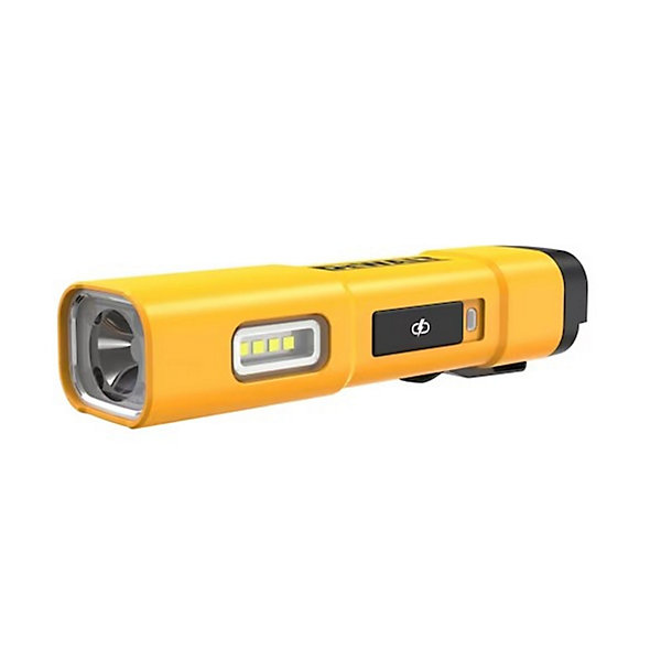 DEWALT DCL183-XJ: lampe rechargeable USB-C 3,6V Li-ion, 1200 lm spot (4500K), 400 lm inondation, 3 modes, base magnétique IP54