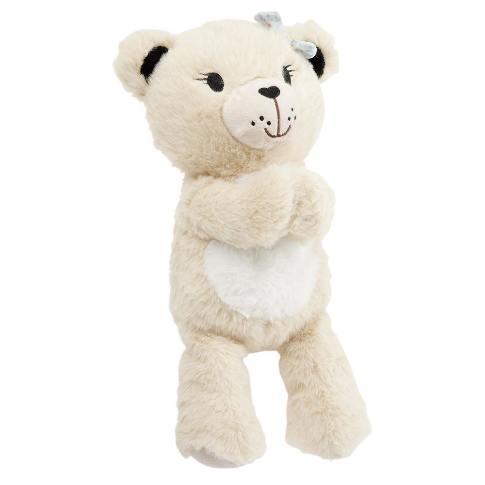 Peluche ours polyester H22,5cm (2 modèles)