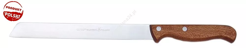 Nóż kuchenny 25 cm Glowel - Drewno brązowe 1E.DB.L250