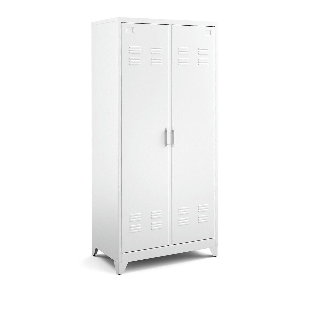 Armoire 2 portes en métal acier, Hiba