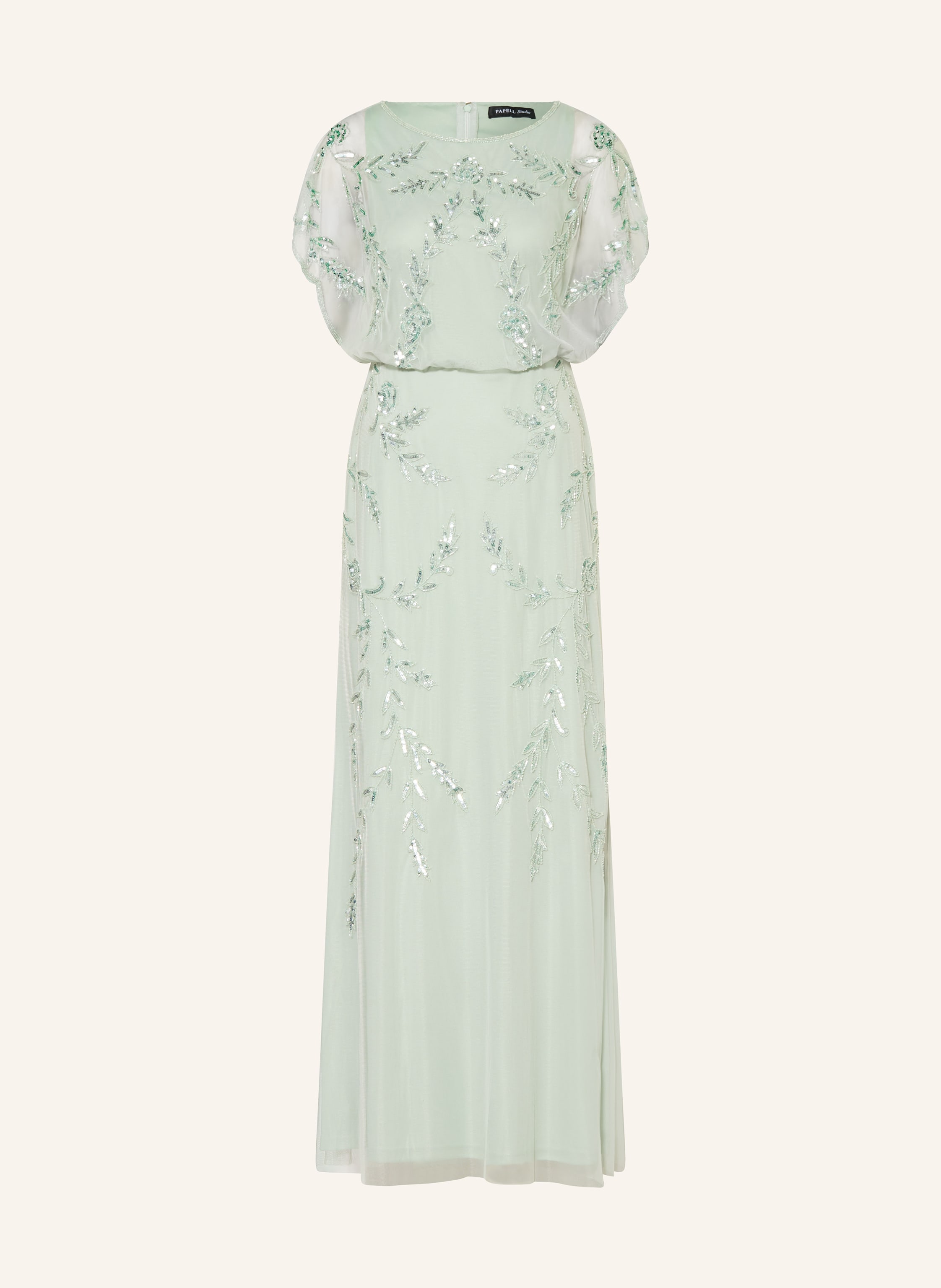 ADRIANNA PAPELL Abendkleid mit Pailletten und Schmuckperlen