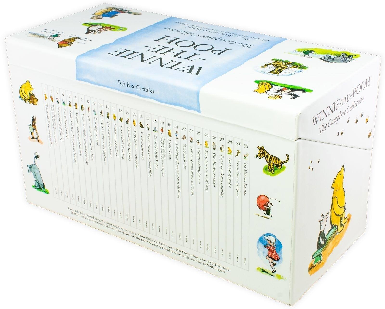 Winnie the Pooh Complete Collection 30 Books Box Set by A. A. Milne - Ages 3+ - Hardback