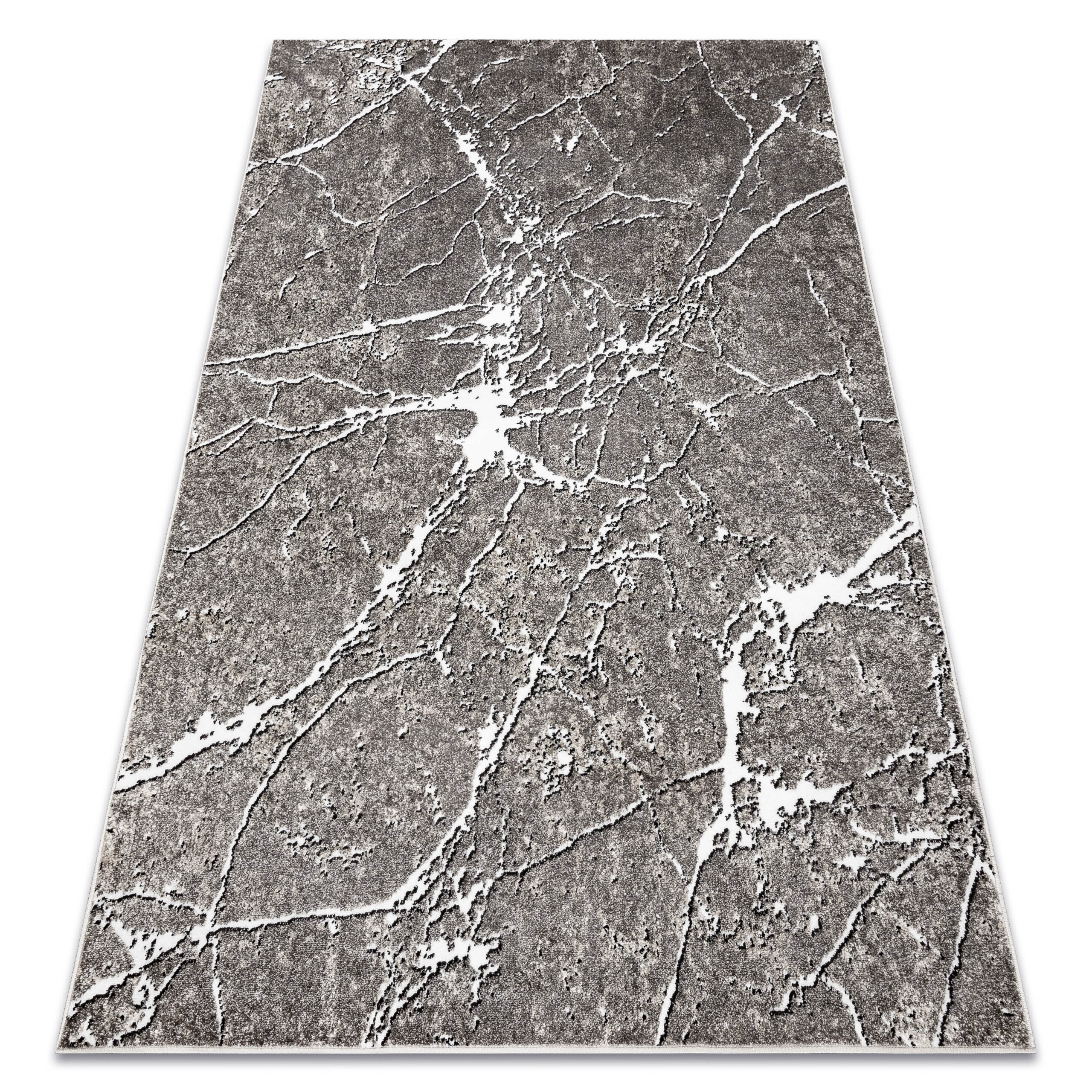 Dywan MATEO 8036/944 Nowoczesny marmur - strukturalny szary / 80x150 cm