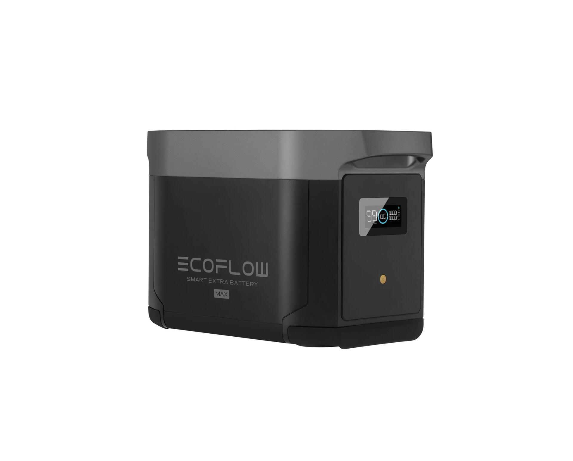 EcoFlow 2016Wh Capacity Delta Max Solar Generator Extra Battery With LCD Display