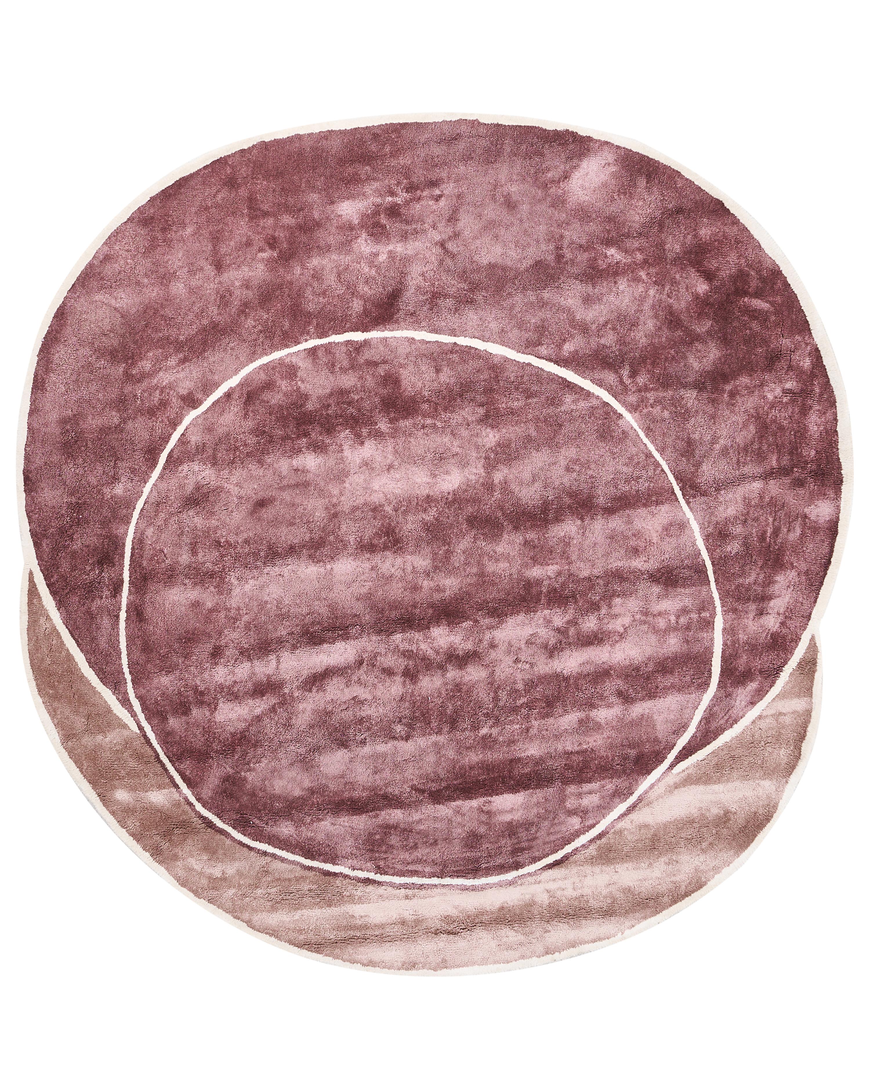 Rug KANRACH Pink 200 x 200 cm Viscose