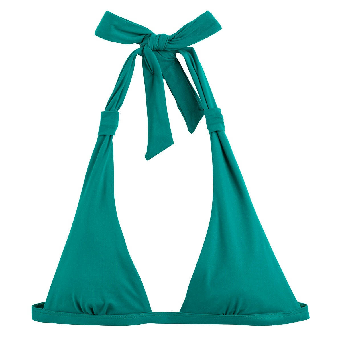 Haut de maillot de bain triangle drapé