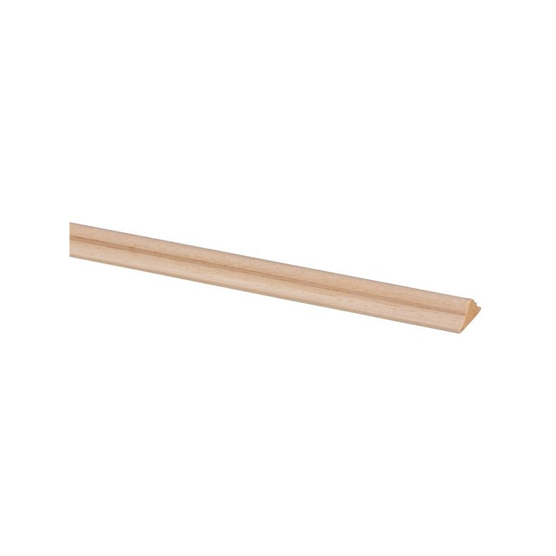 Moulure décorative en marupa clair 240 x 2,2 x 0,9 cm