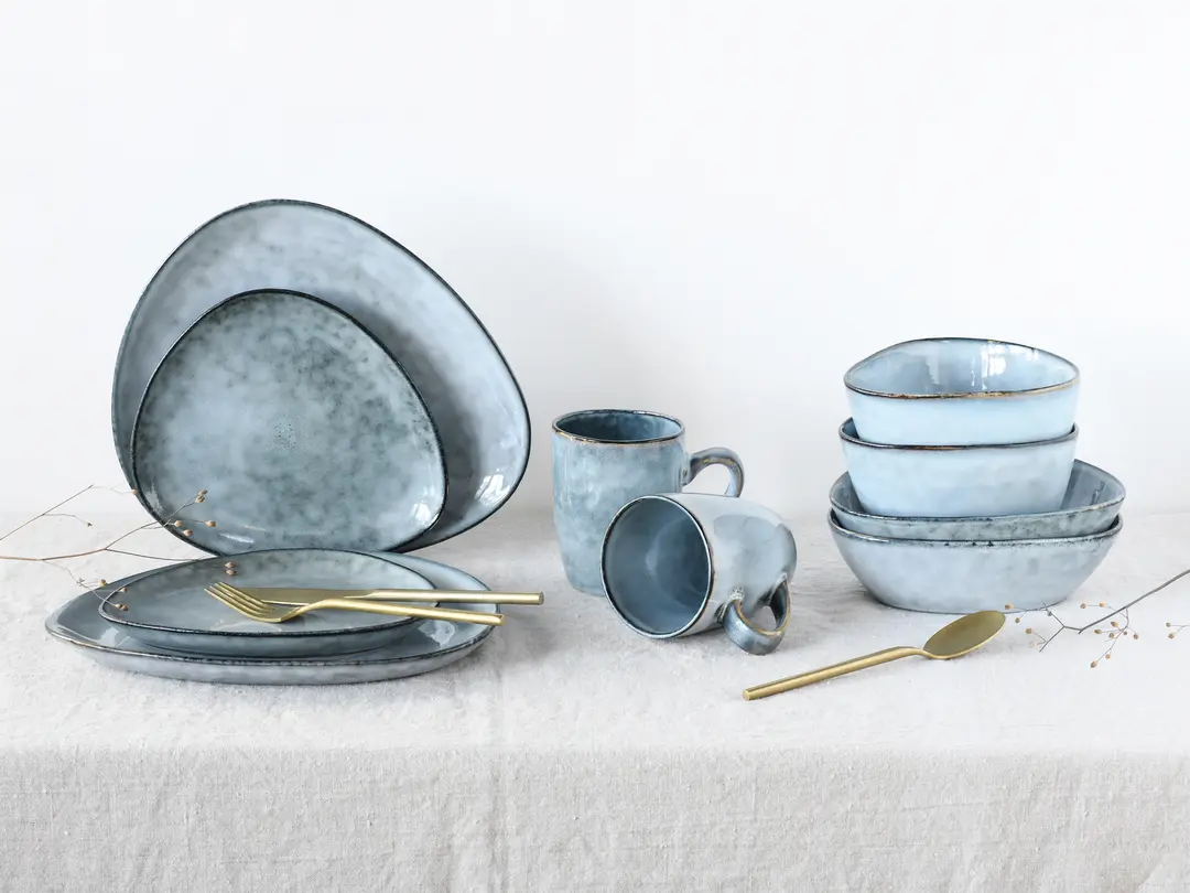 Geschirrset 10-teilig Cloudy