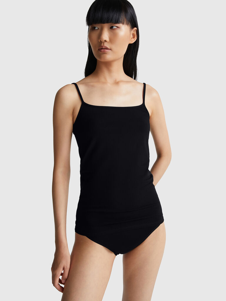 Tank top in stretch cotton