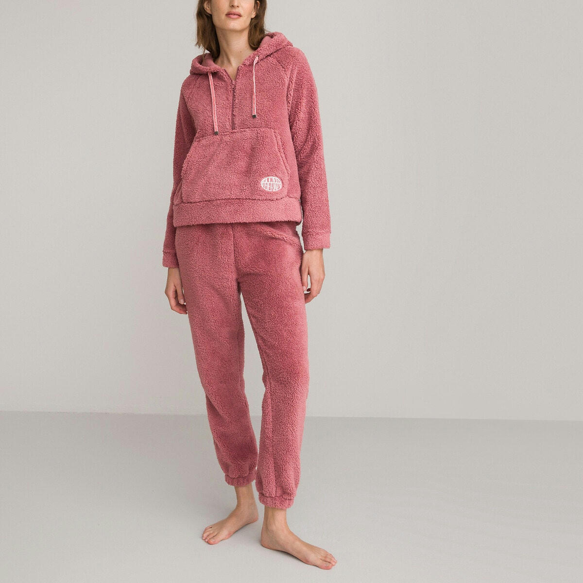 Pyjama en maille polaire, à capuche