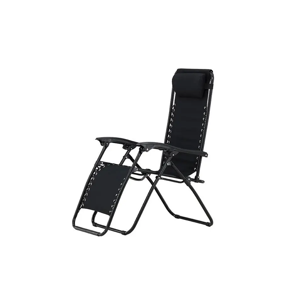 Hioshop Vulcano ligstoel zwart