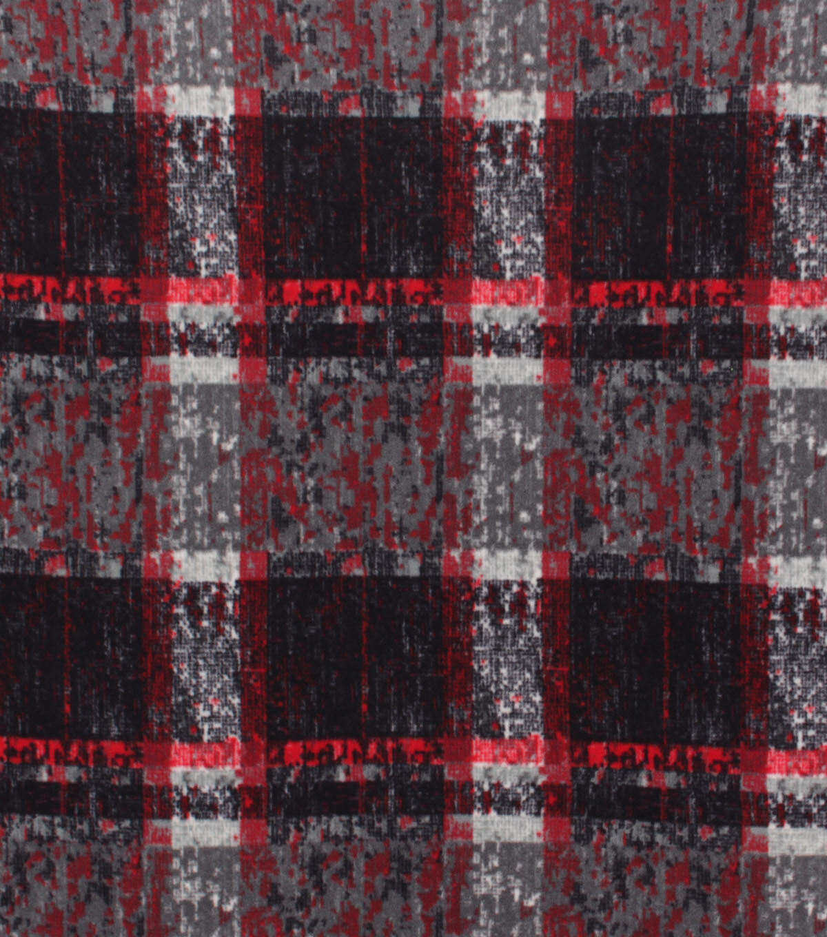 Red & Black Plaid Blanket Anti Pill Fleece Fabric