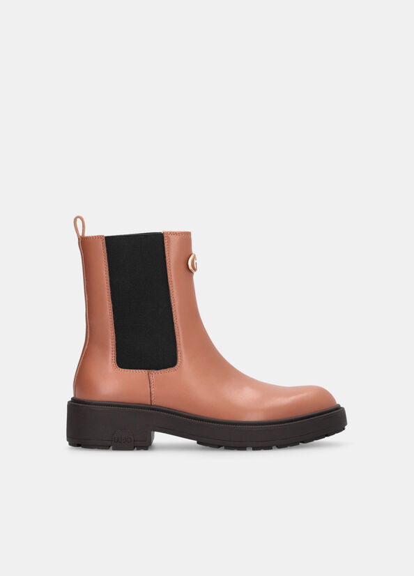 Stivaletti beatles in pelle