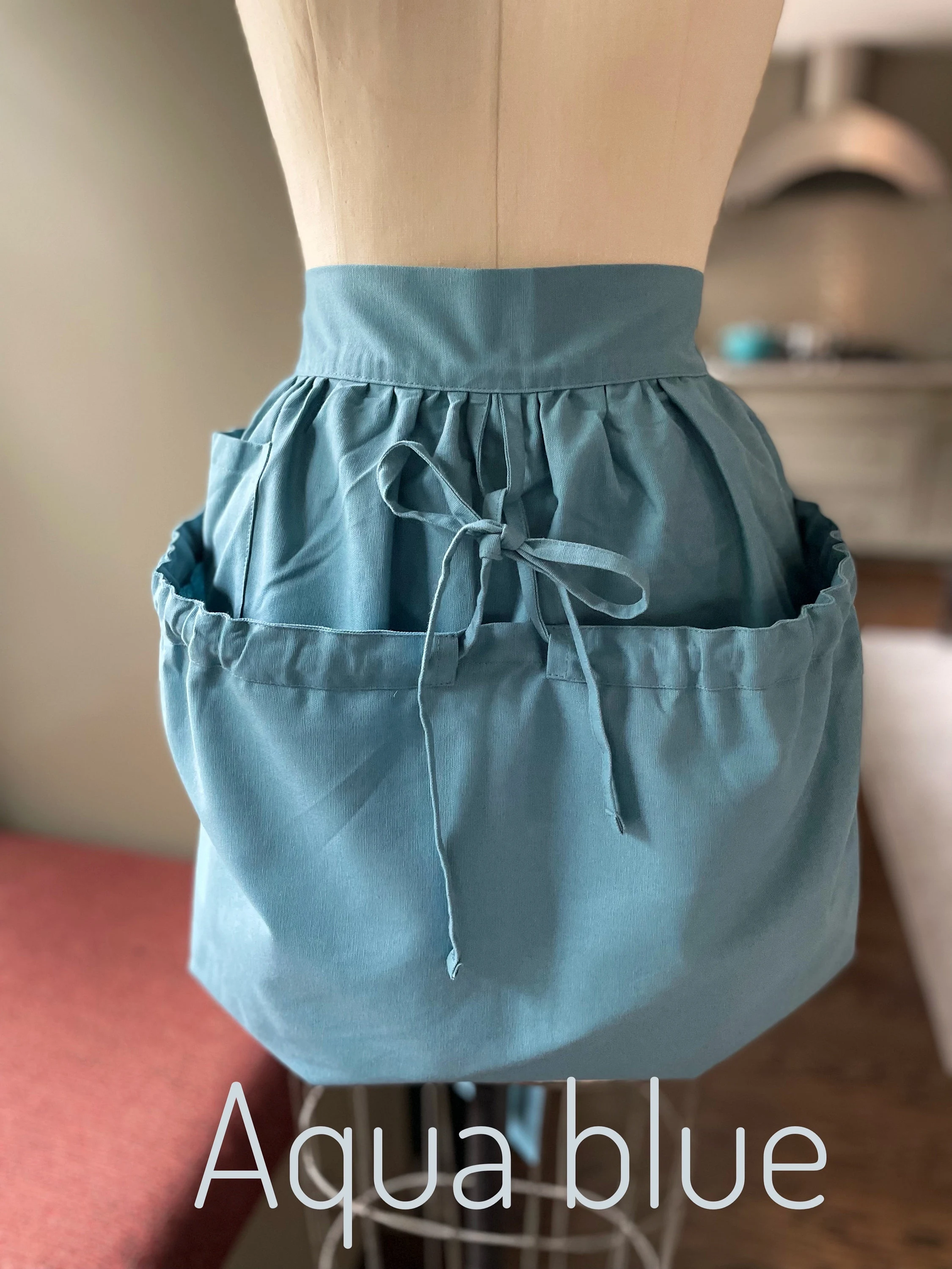 Cotton Harvesting Apron: Garden Gathering Apron with Pocket