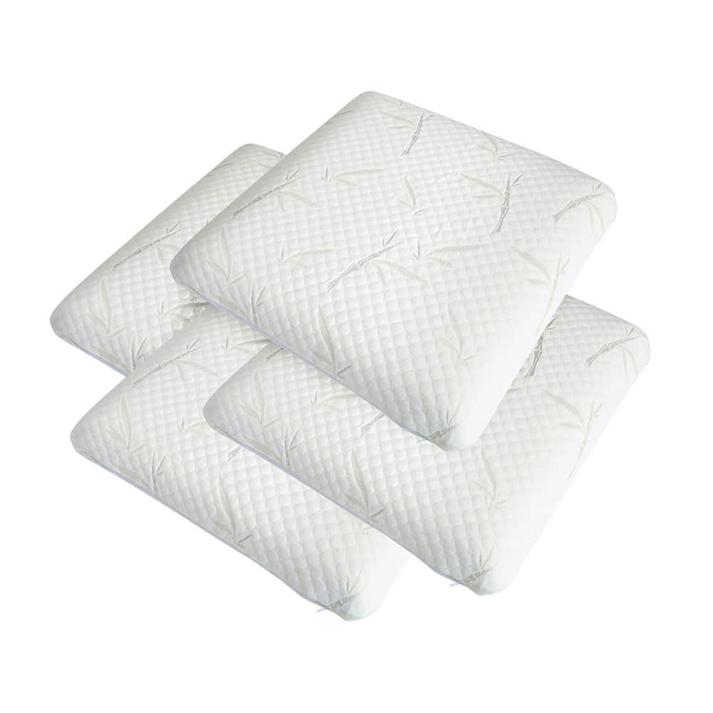 BELLECOUR - Lot de 4 oreillers 60x60   Mémoire de forme s