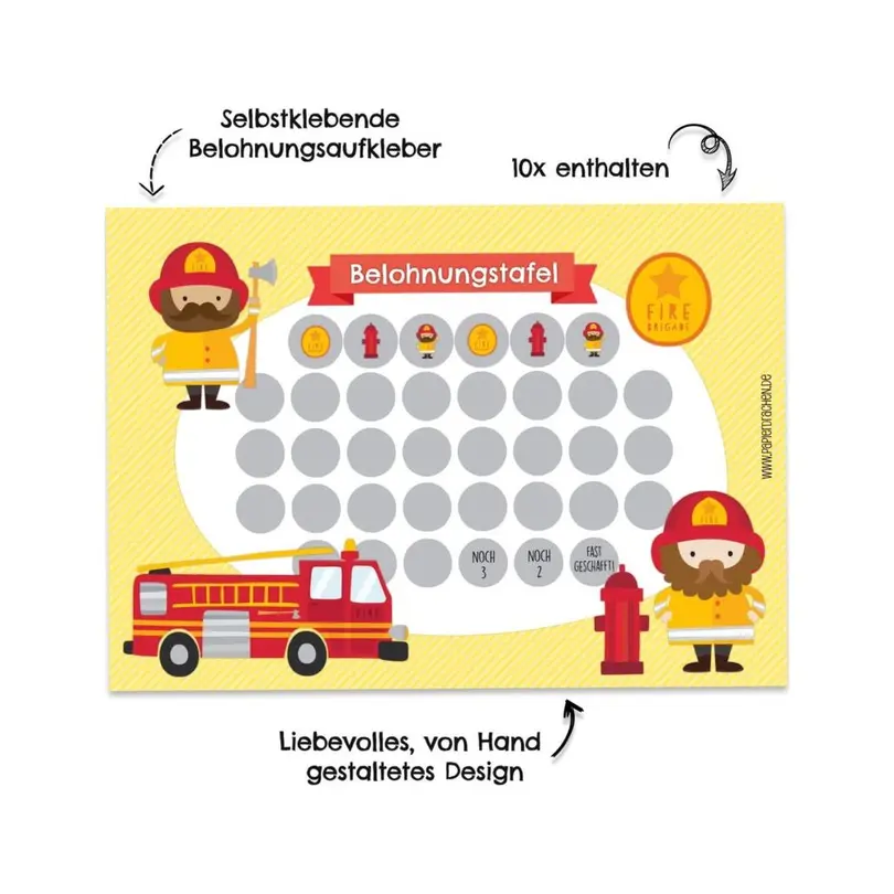 Bastelset 6er-Set Feuerwehrmann Sam