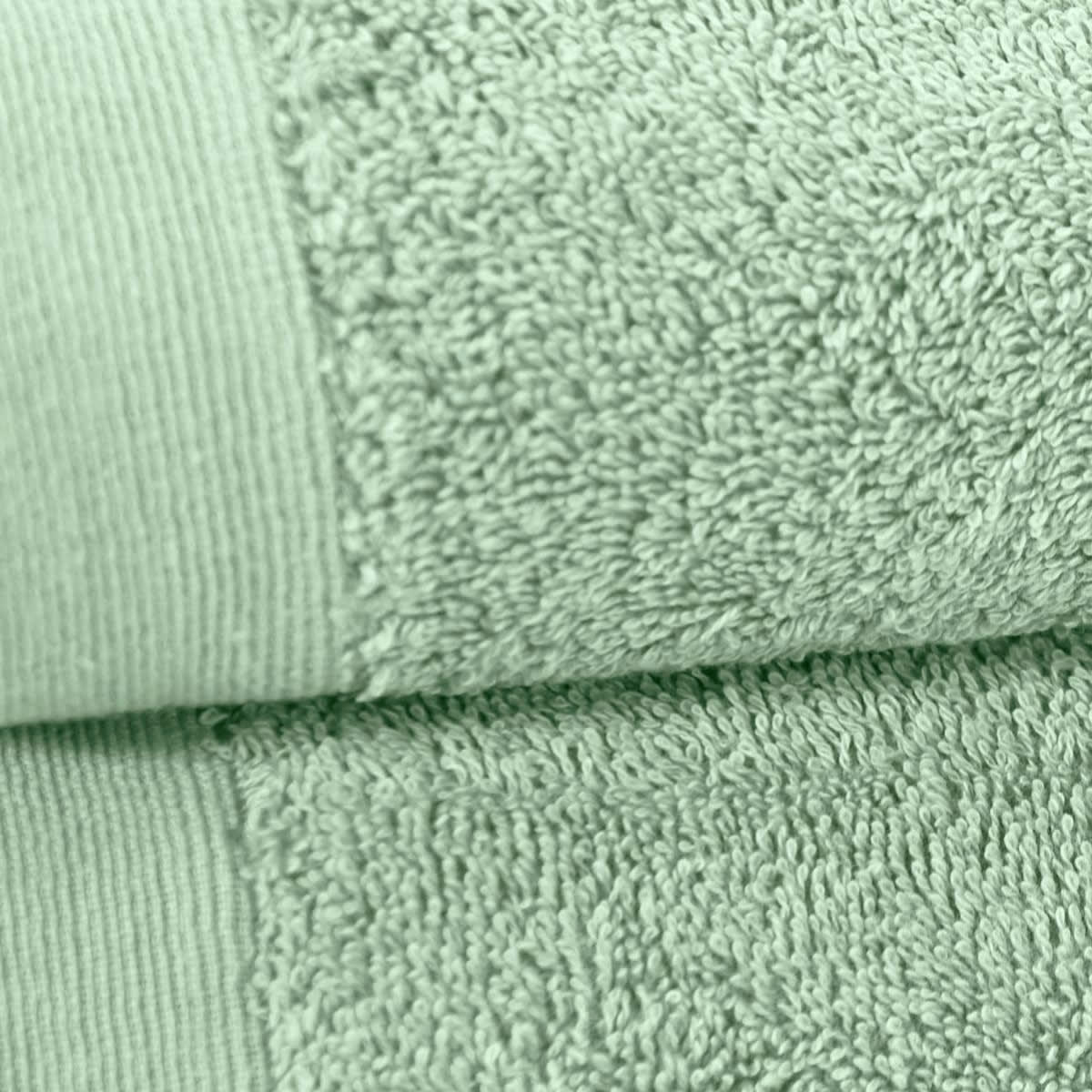 STUDIO - Lot de 2 draps de bain 500 gr/m²  menthe 70x130 cm