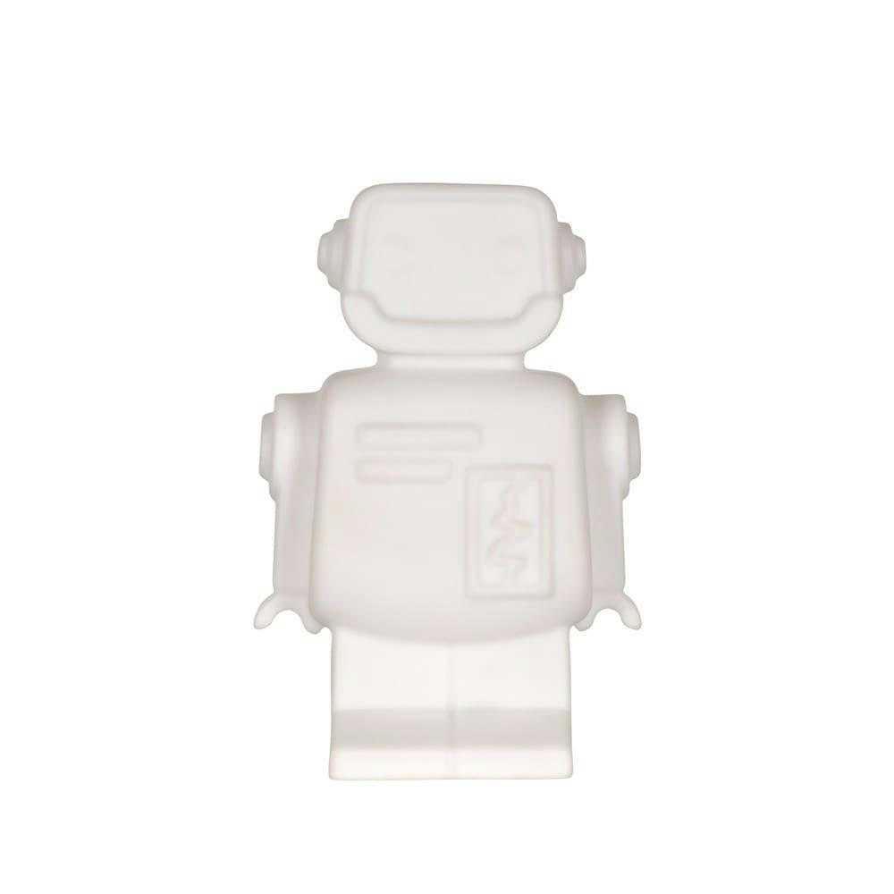 - Veilleuse robot 33cm pvc blanc