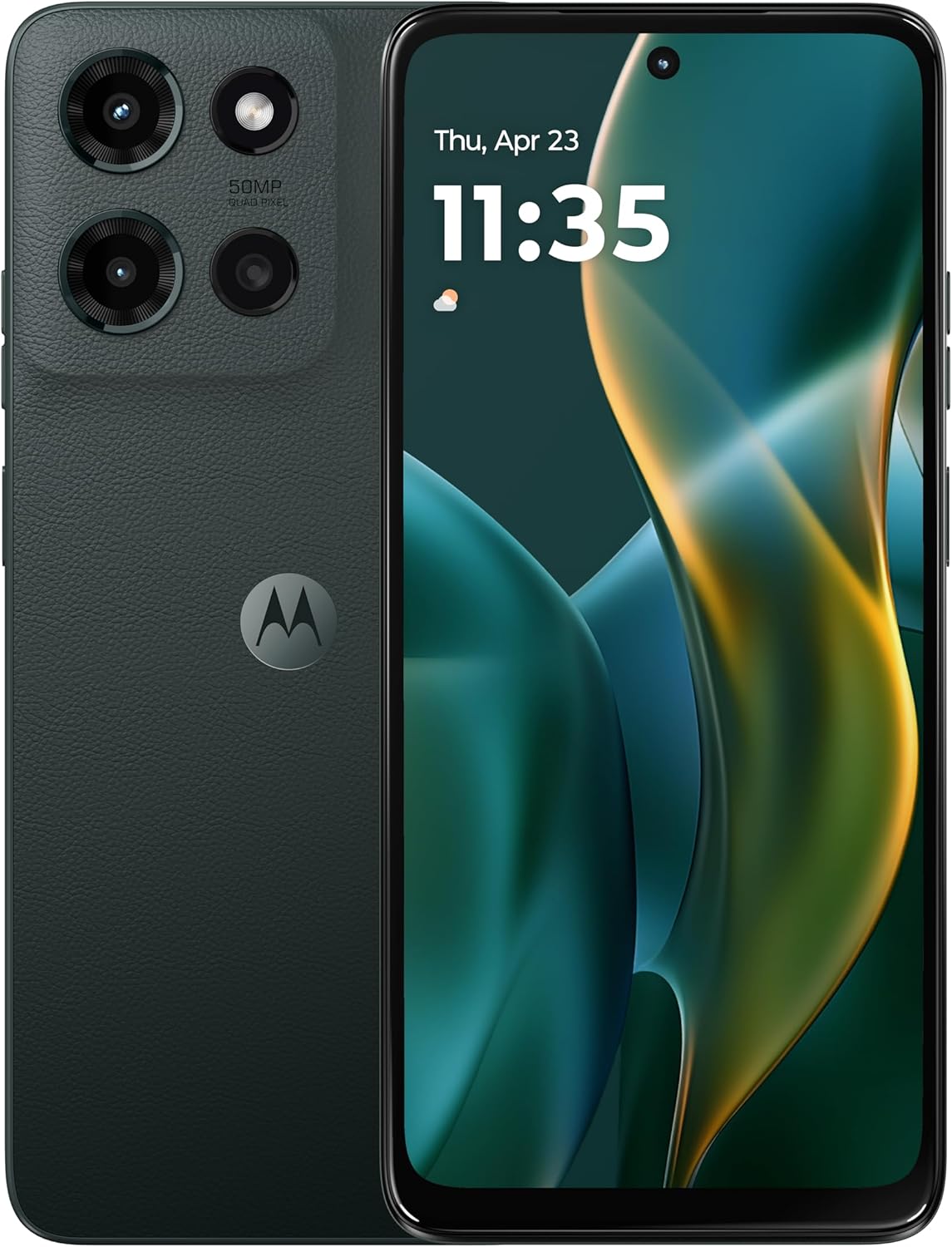 Motorola 2025 Moto G | Unlocked | Made for US 4/128GB | 50MP Camera | Forest Gray (Renewed)