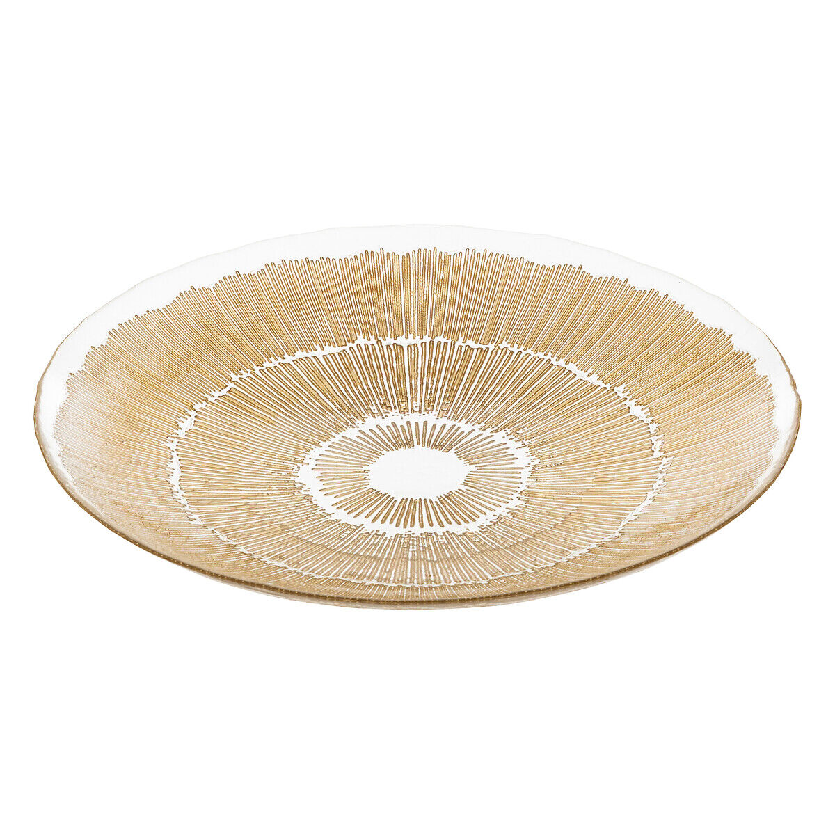 Centro de mesa em vidro dourado DJINA 40cm