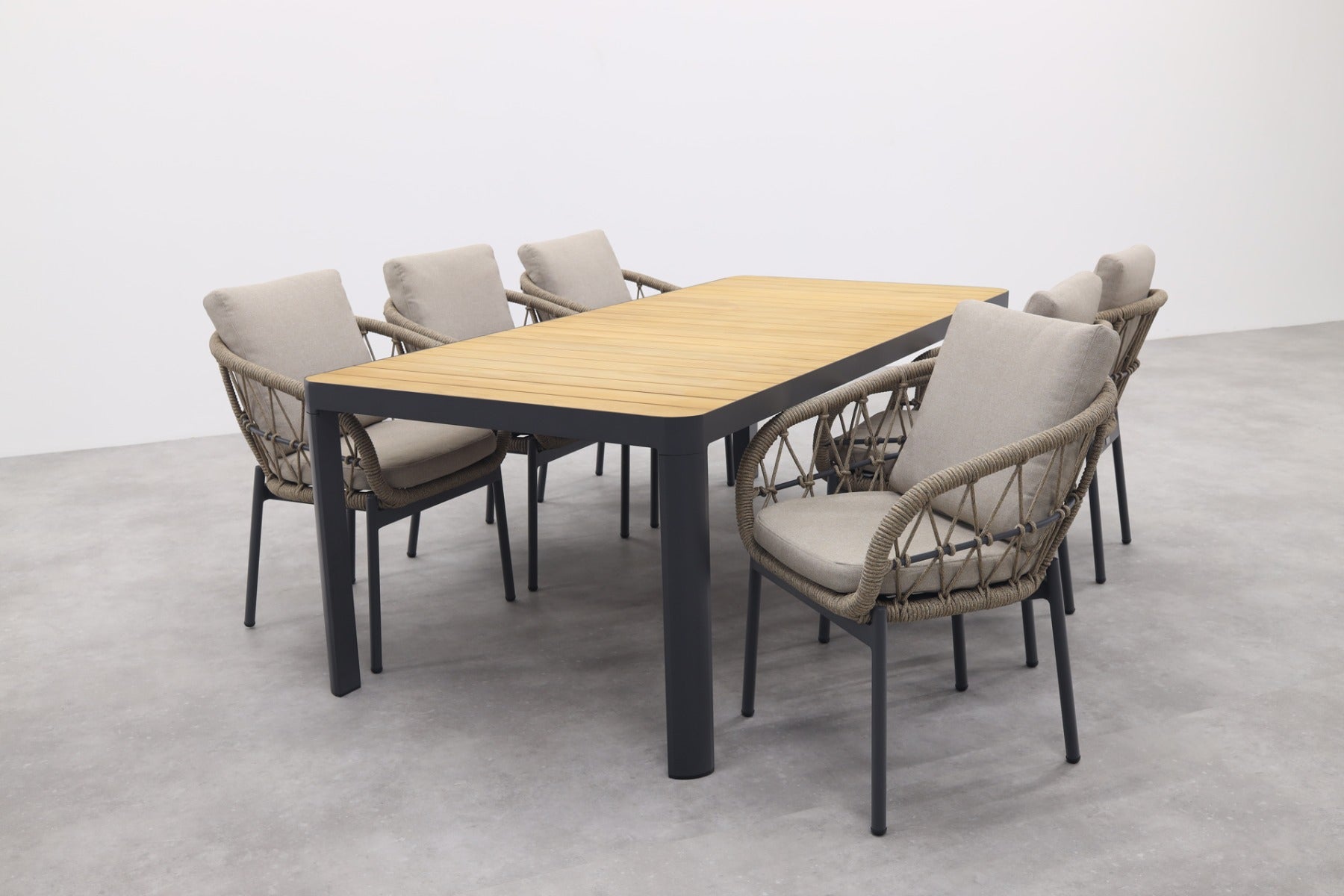 VDG Hartman Monza General verstelbare tuinset - 220x100 cm. - 7-delig