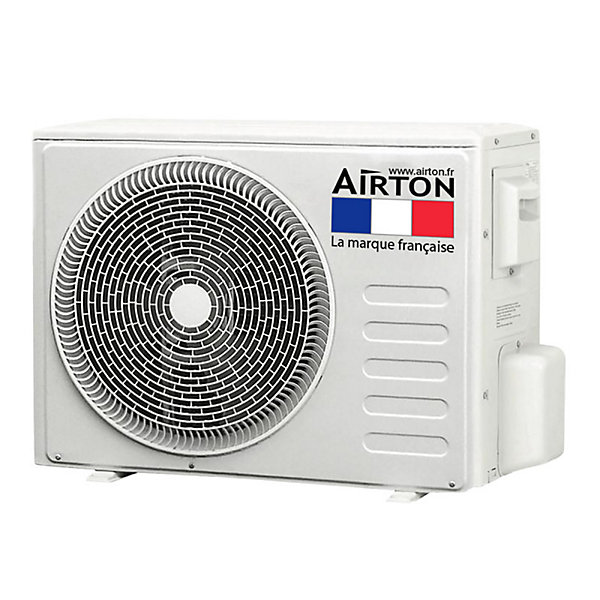 Pack Climatiseur reversible AIRTON - A Poser Soi-meme - 2500W Readyclim 4M - Support Sol - 409730SS
