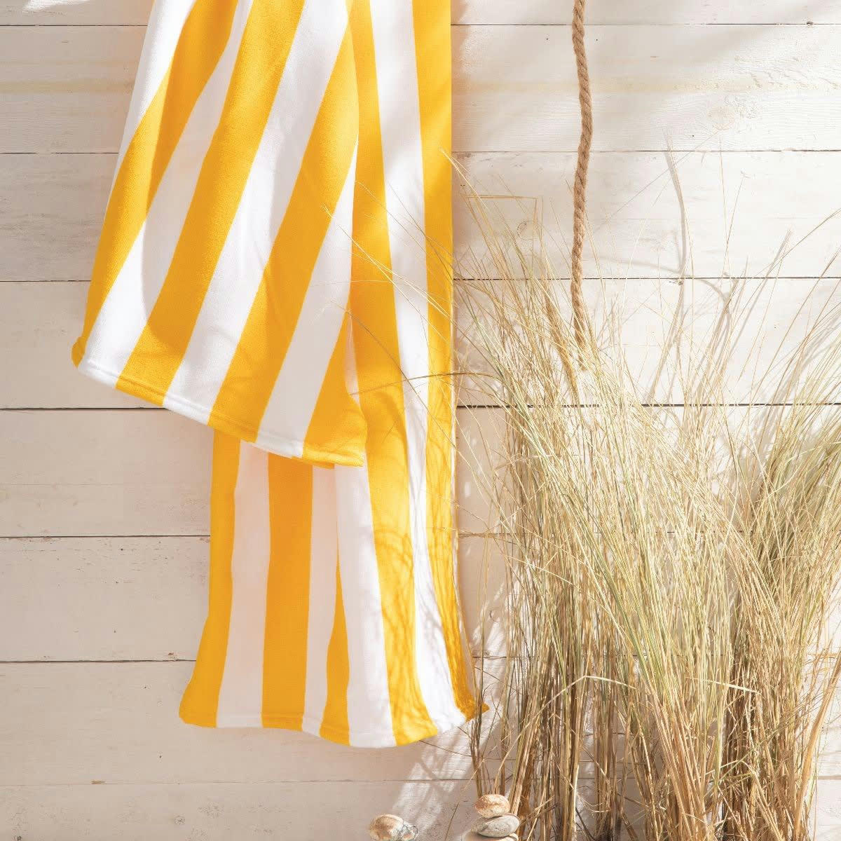 - Serviette de plage en Polyester Jaune 90x170 cm
