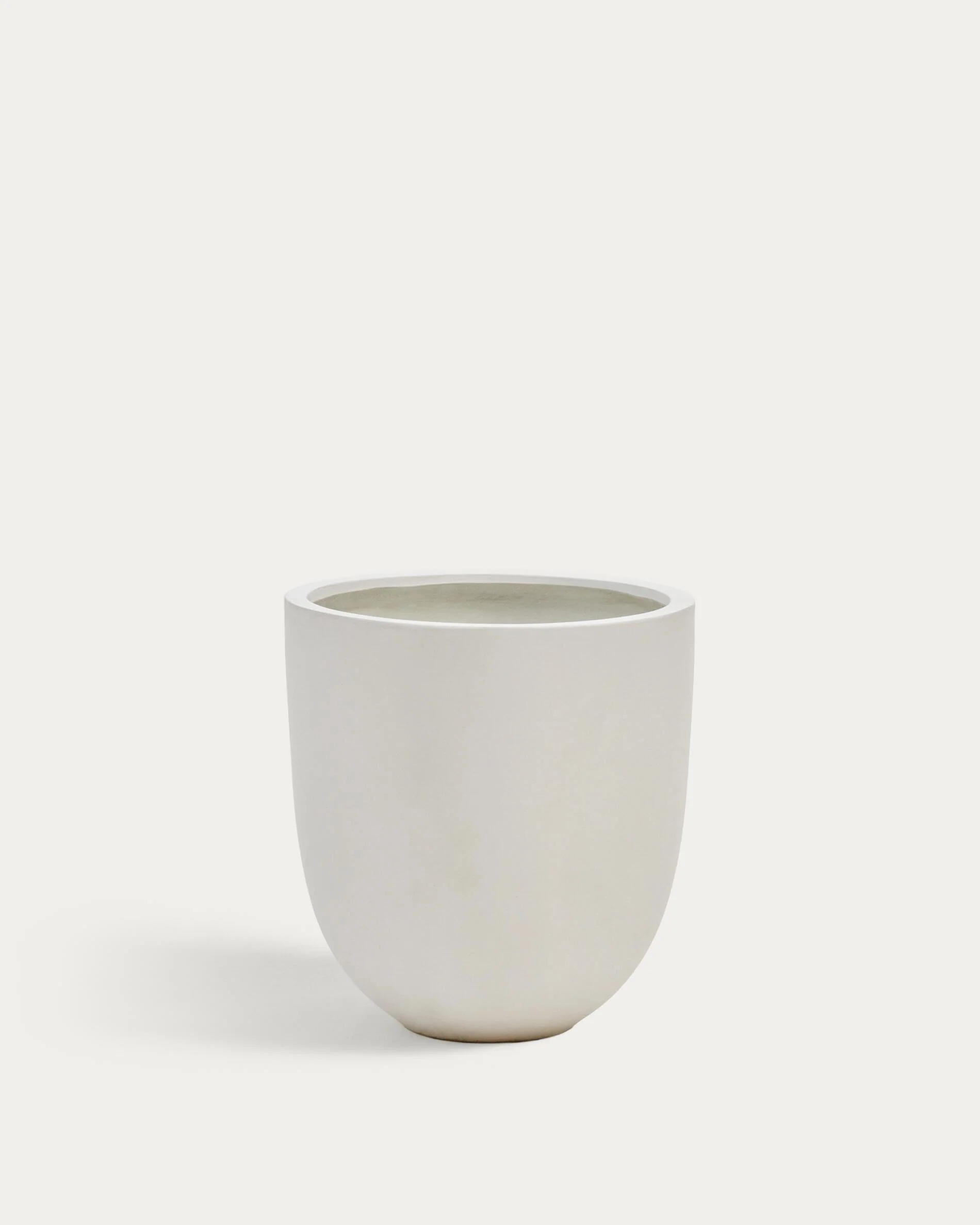 Aiguablava plant pot in white cement, Ø 56 cm