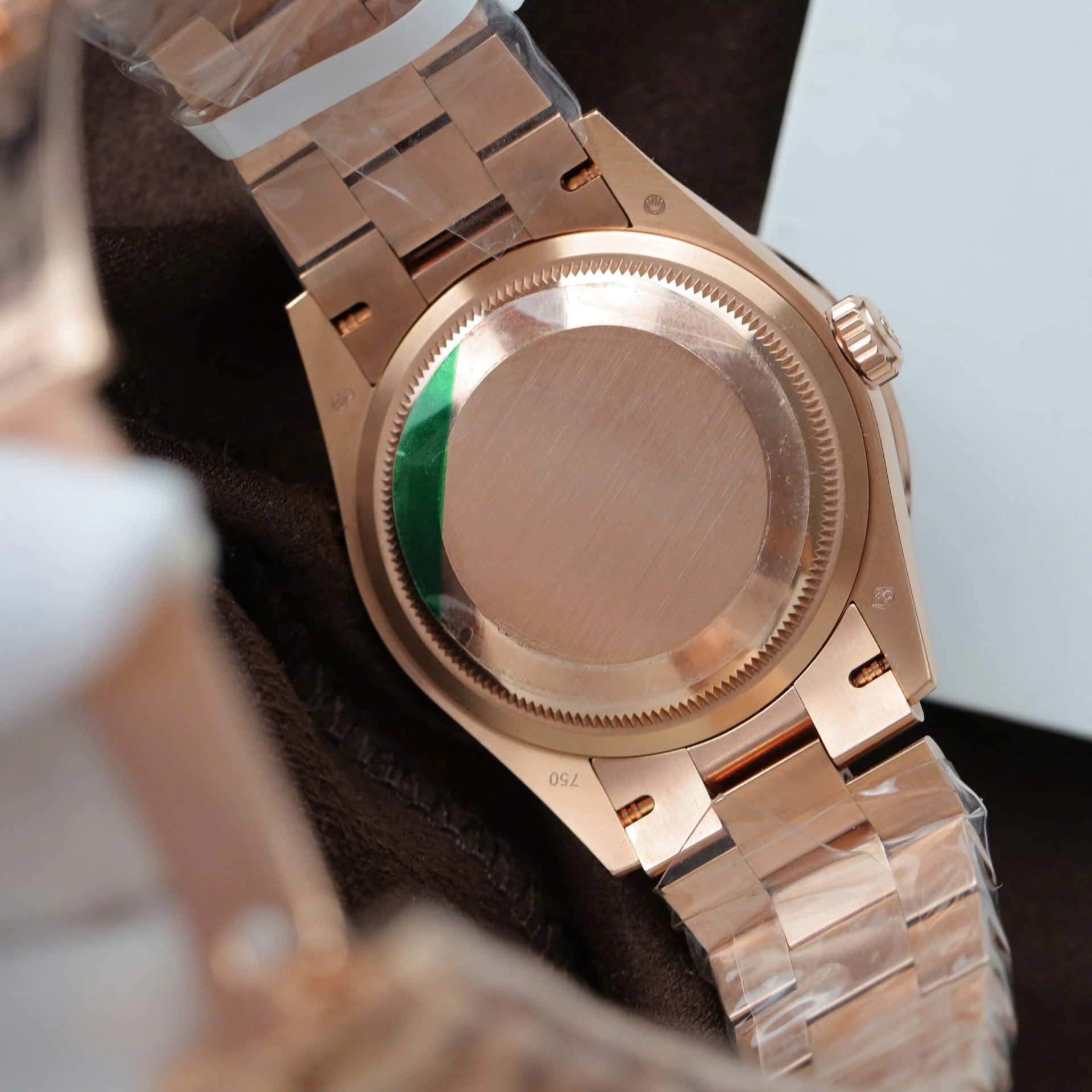 Rolex Day-Date RG Plated Meteorite Dial Baguette Diamond 36mm Super Clone