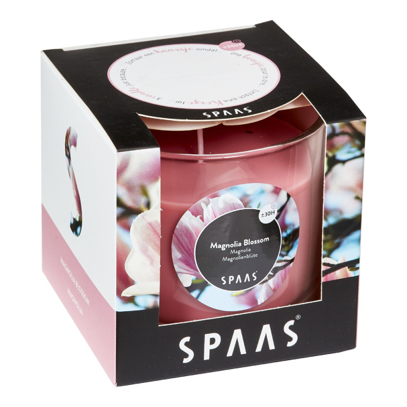 Bougie Verre transparent parfumée magnolia