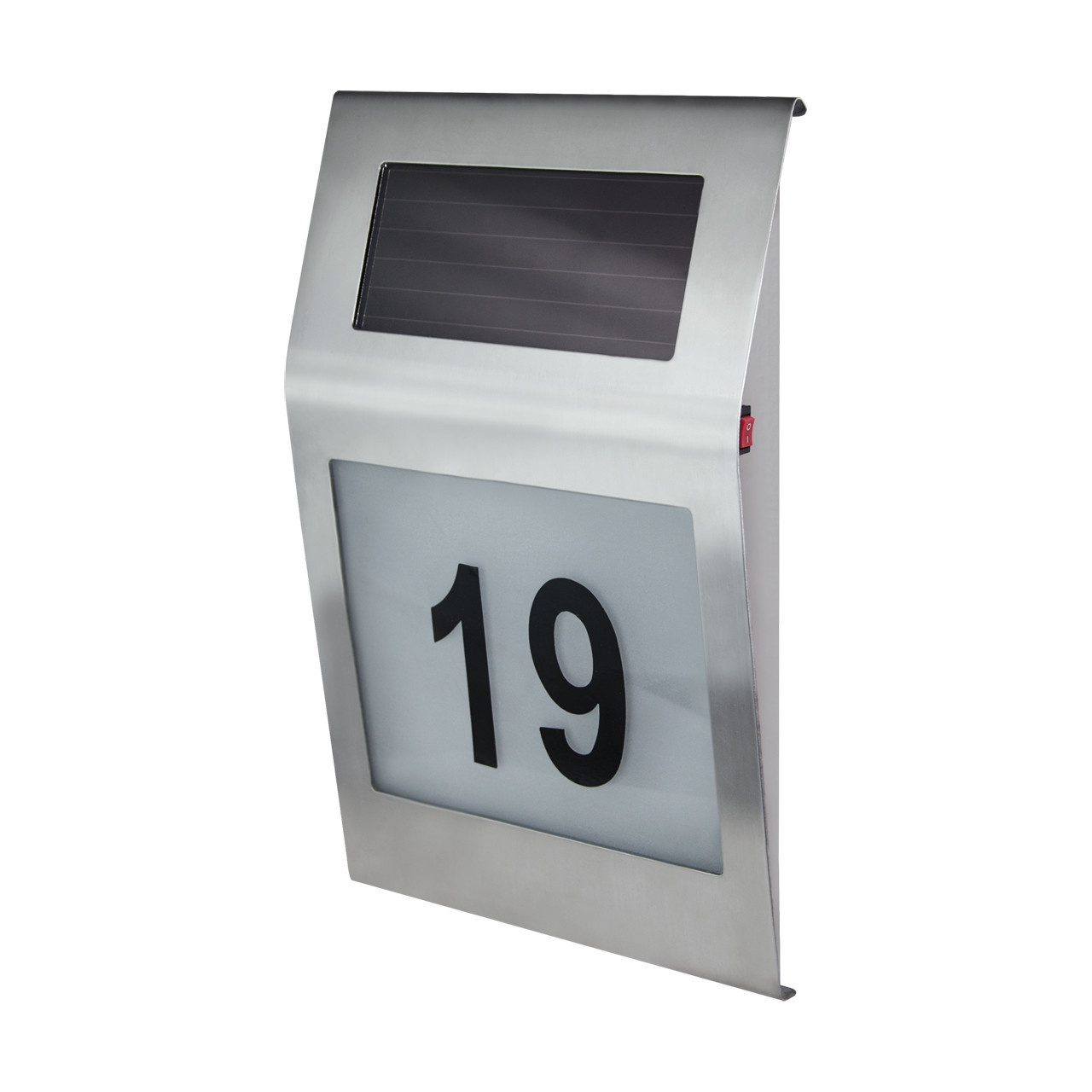 Kinkiet solarny NUMEROchromowany LED 1x0.12W 3lm IP44 Struhm