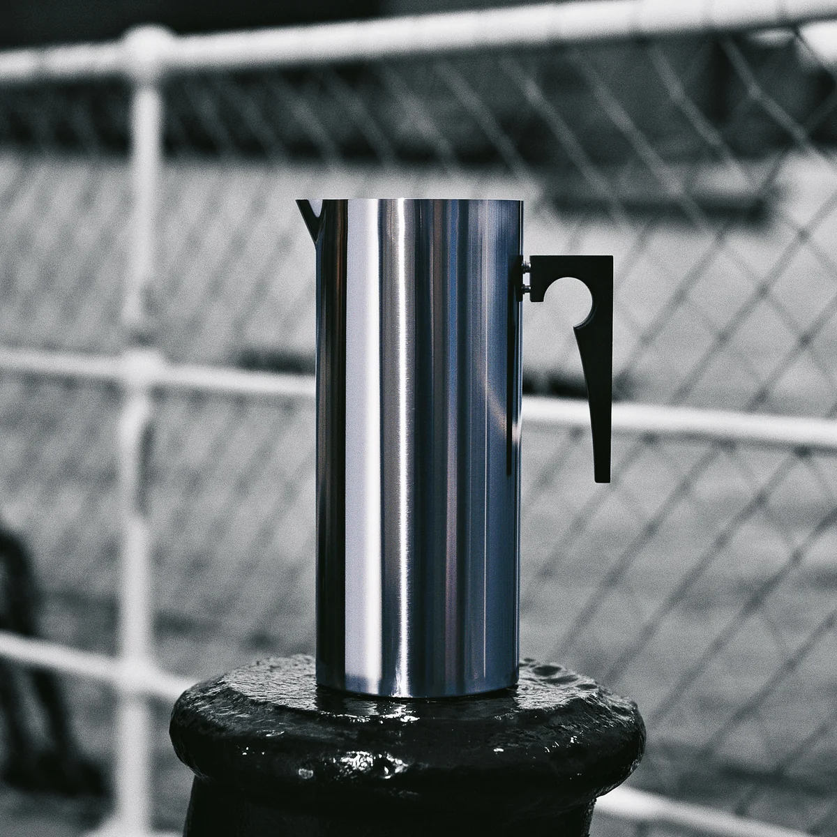 Stelton - Cylinda-Line Kanne mit Eislippe, edelstahl