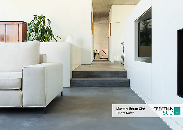 Masters Béton Ciré (sols et murs) - 10m² (20kg   6L) - Teinte : Galet