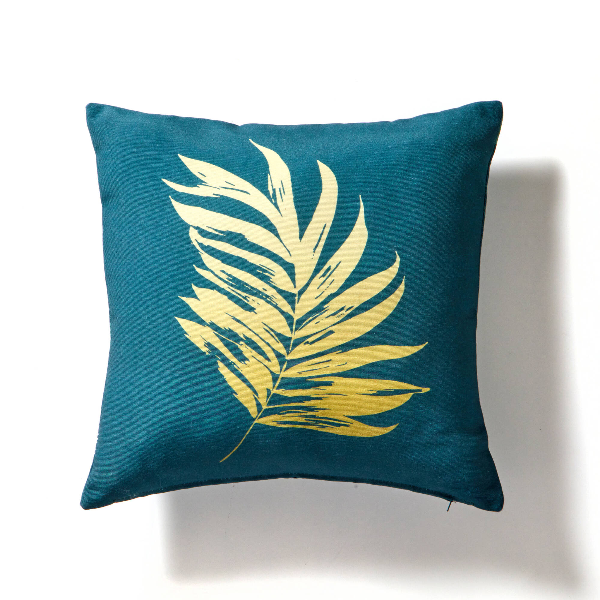 Housse de coussin motif feuillage, lot de 2