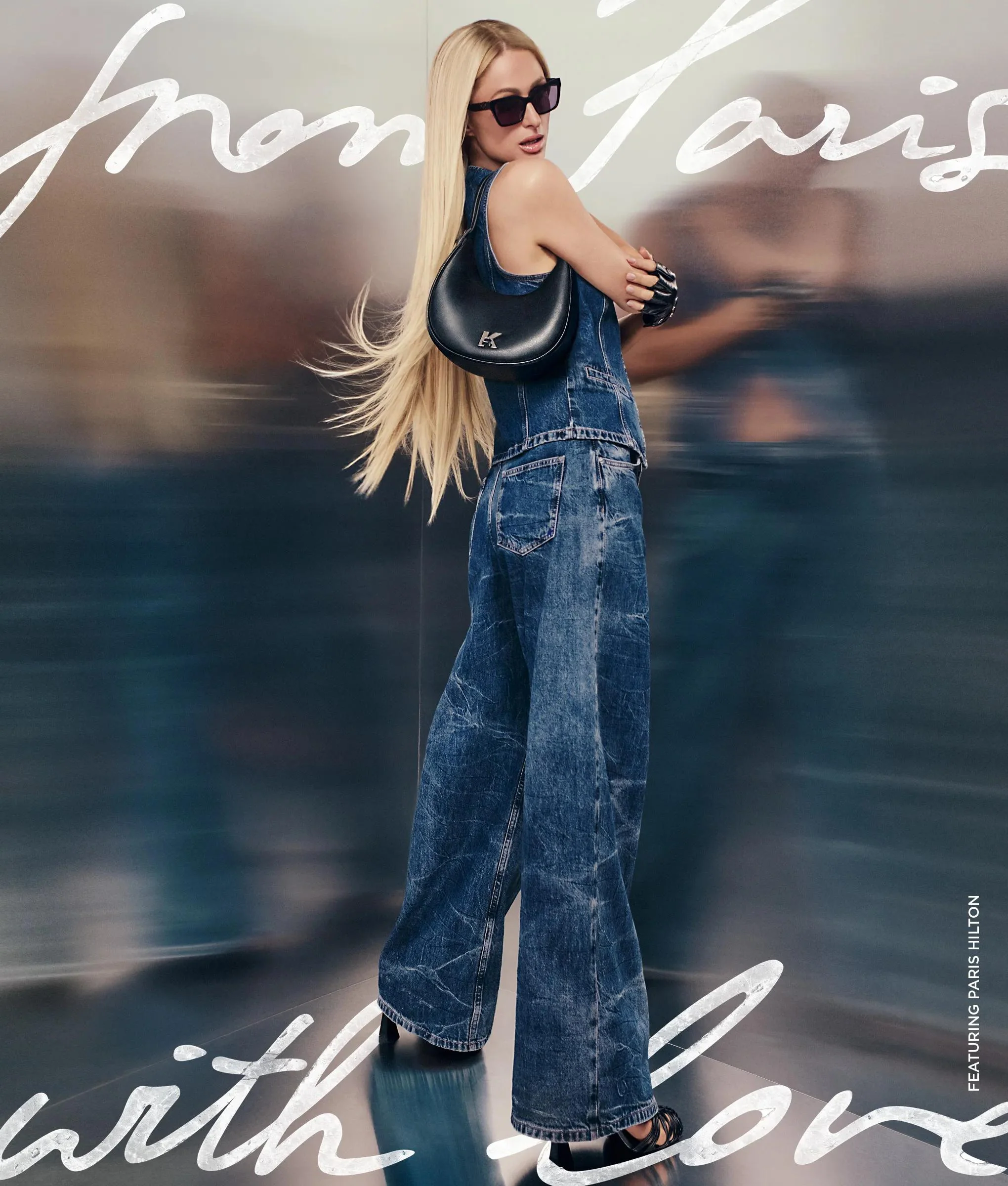 Jean taille basse et jambes larges