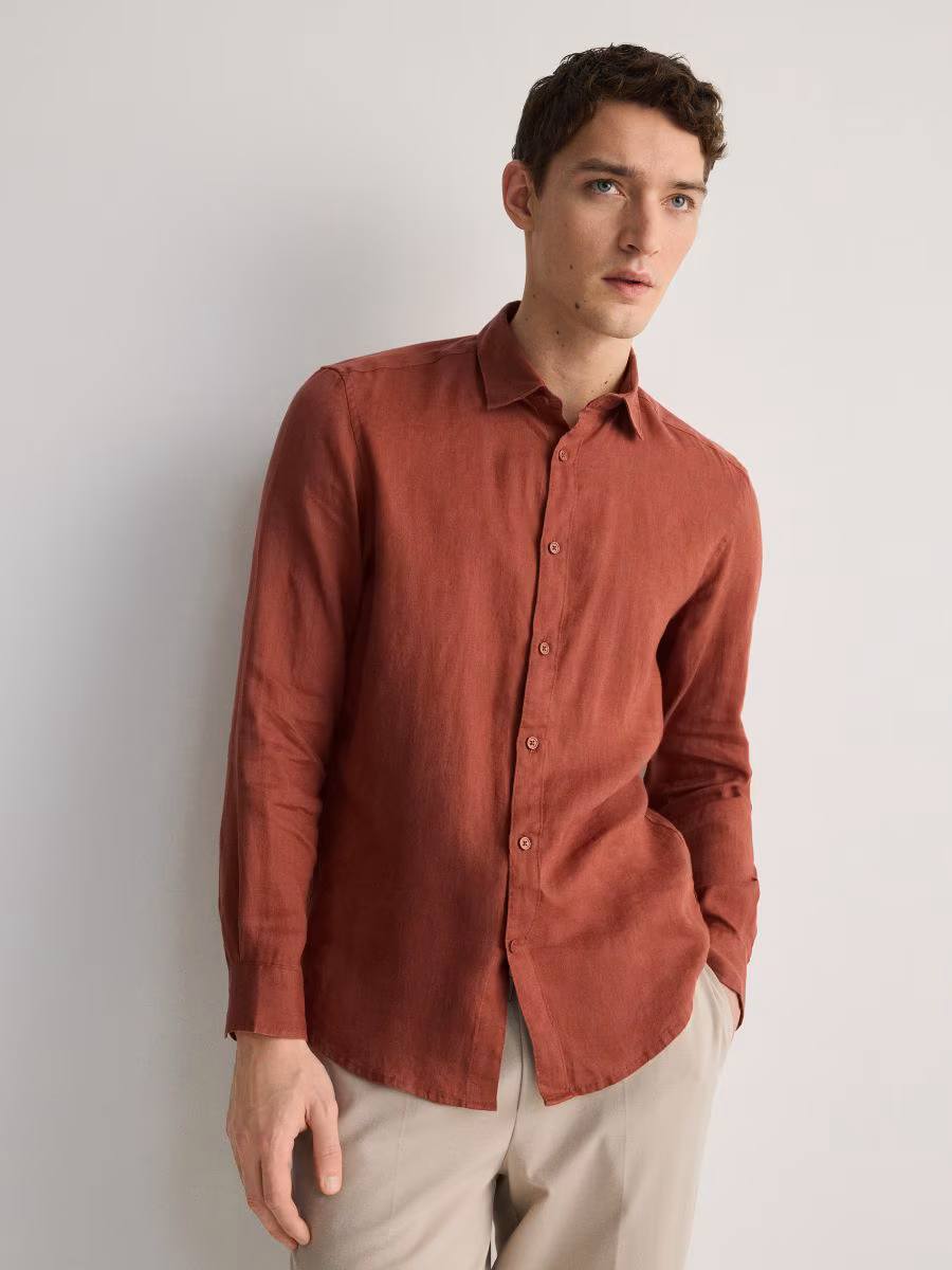 Regular Fit Linen Shirt