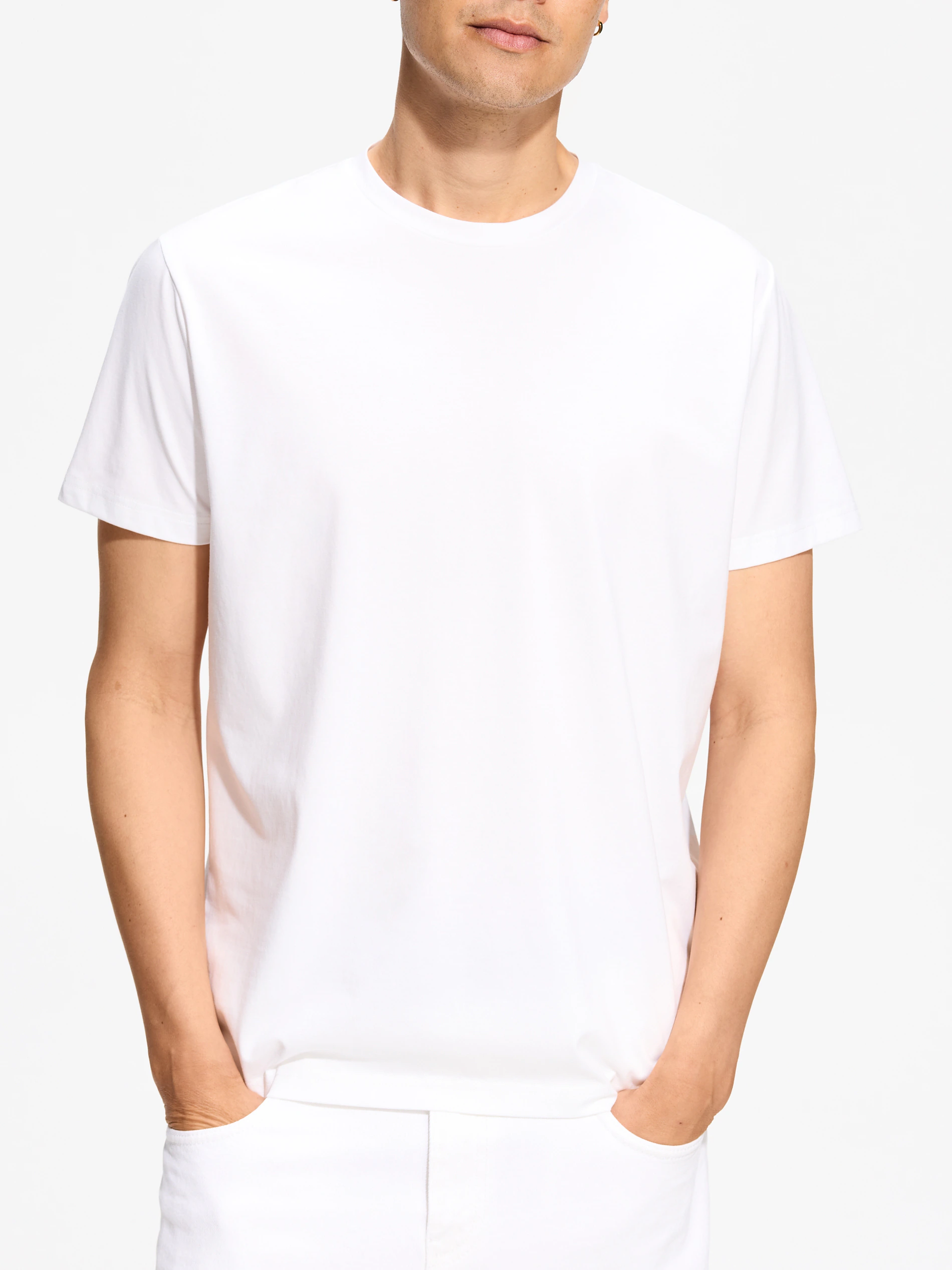 Gładki t-shirt regular fit