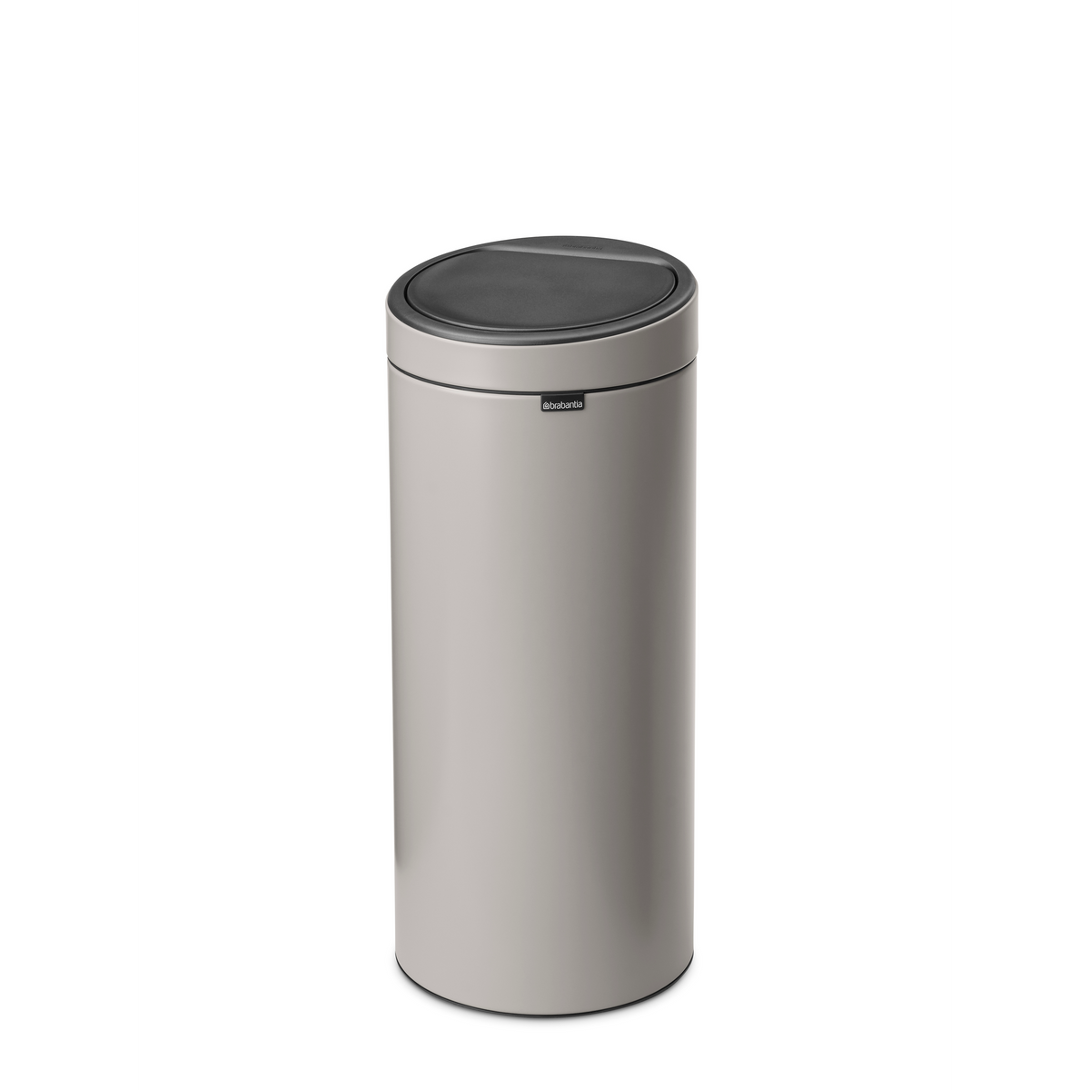 Brabantia Touch Bin New afvalemmer, 30 liter, kunststof binnenemmer - Soft Grey