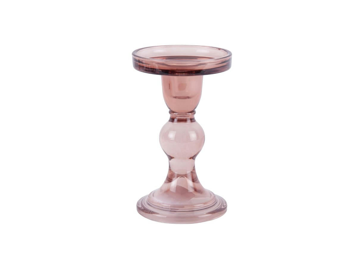 - Bougeoir en verre Glass Art pour bougie large