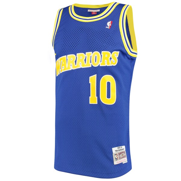 Tim Hardaway Golden State Warriors 1990/91 Hardwood Classics Swingman Jersey - Royal