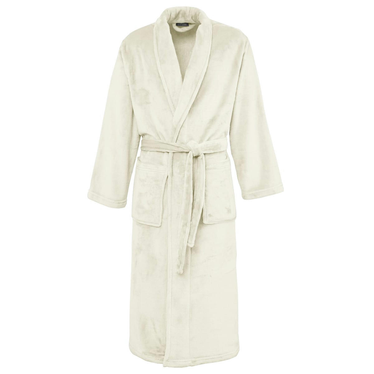 KOMO - Peignoir polaire chaud & doux Neige L