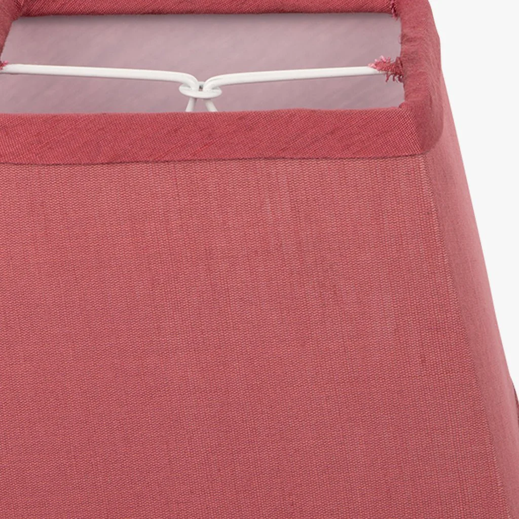 AbatJour Quadrado em Seda Vermelho