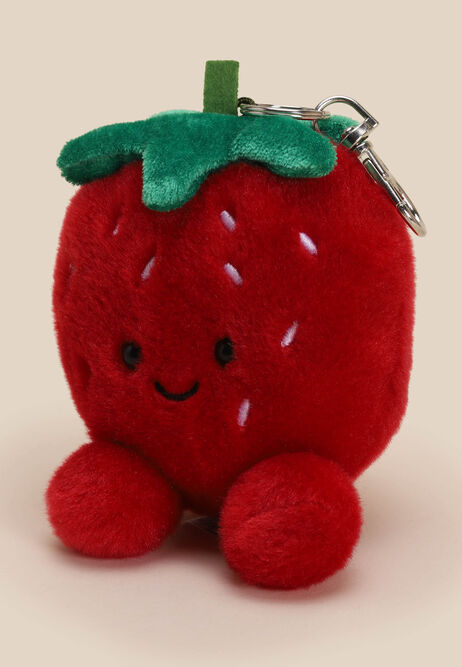 Kids Red Aurora Palm Pals Juicy Strawberry Clip-On Key Clip