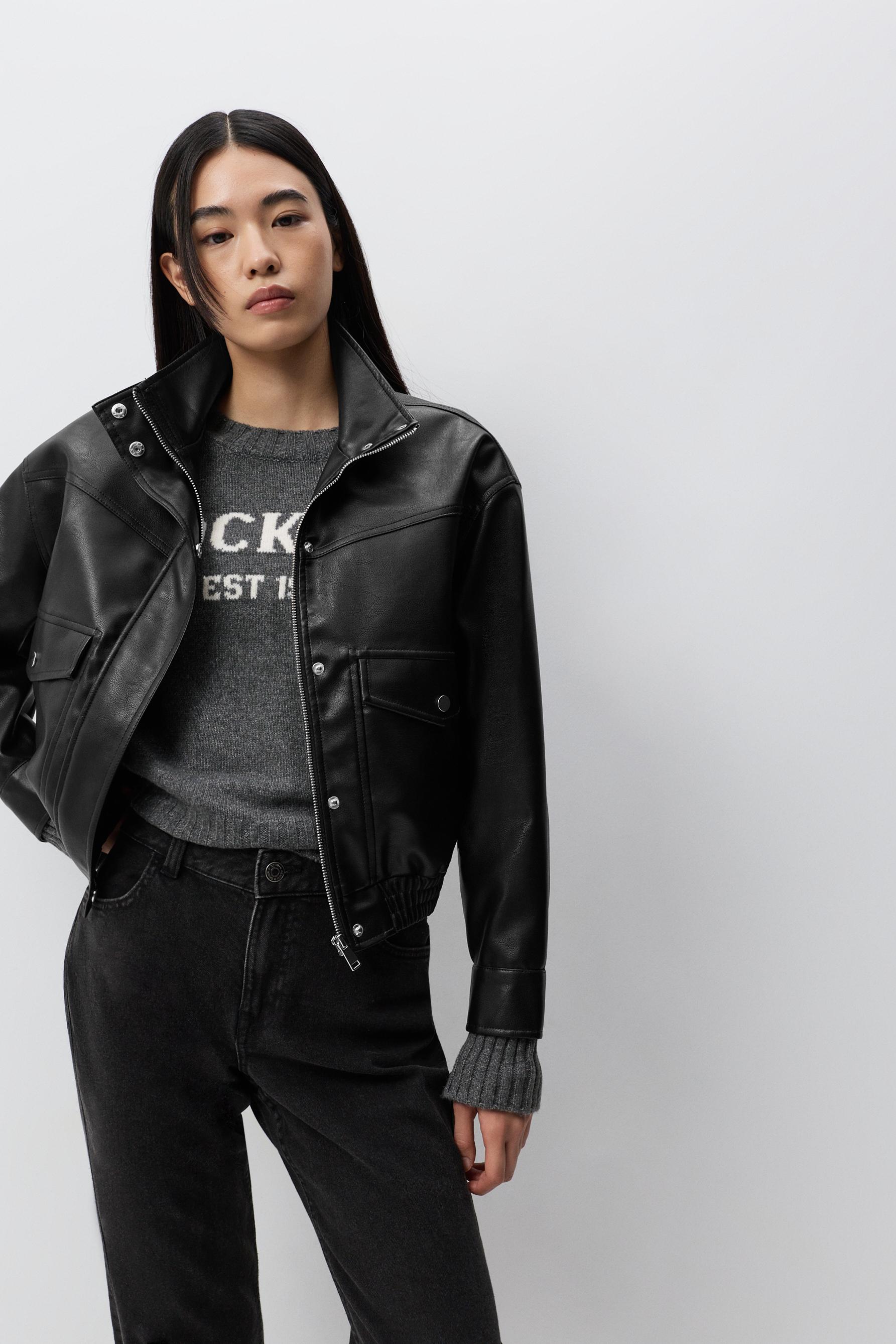 Bomber efecto piel