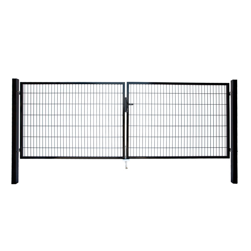 Portillon double Roma/Milano noir 200 x 160 cm GIARDINO