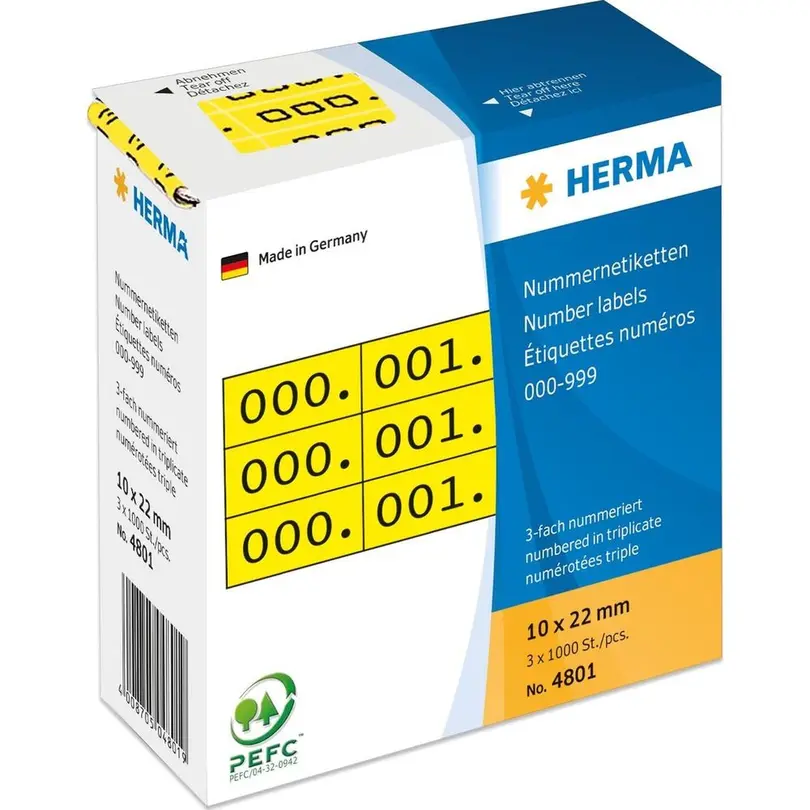 Etiketten Nummer-Etiketten