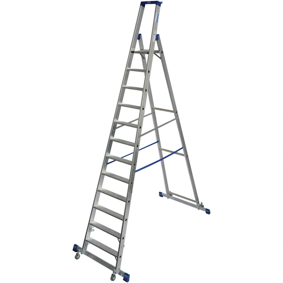 Stufen-Stehleiter »STABILO«, 12 Sprossen, Aluminium