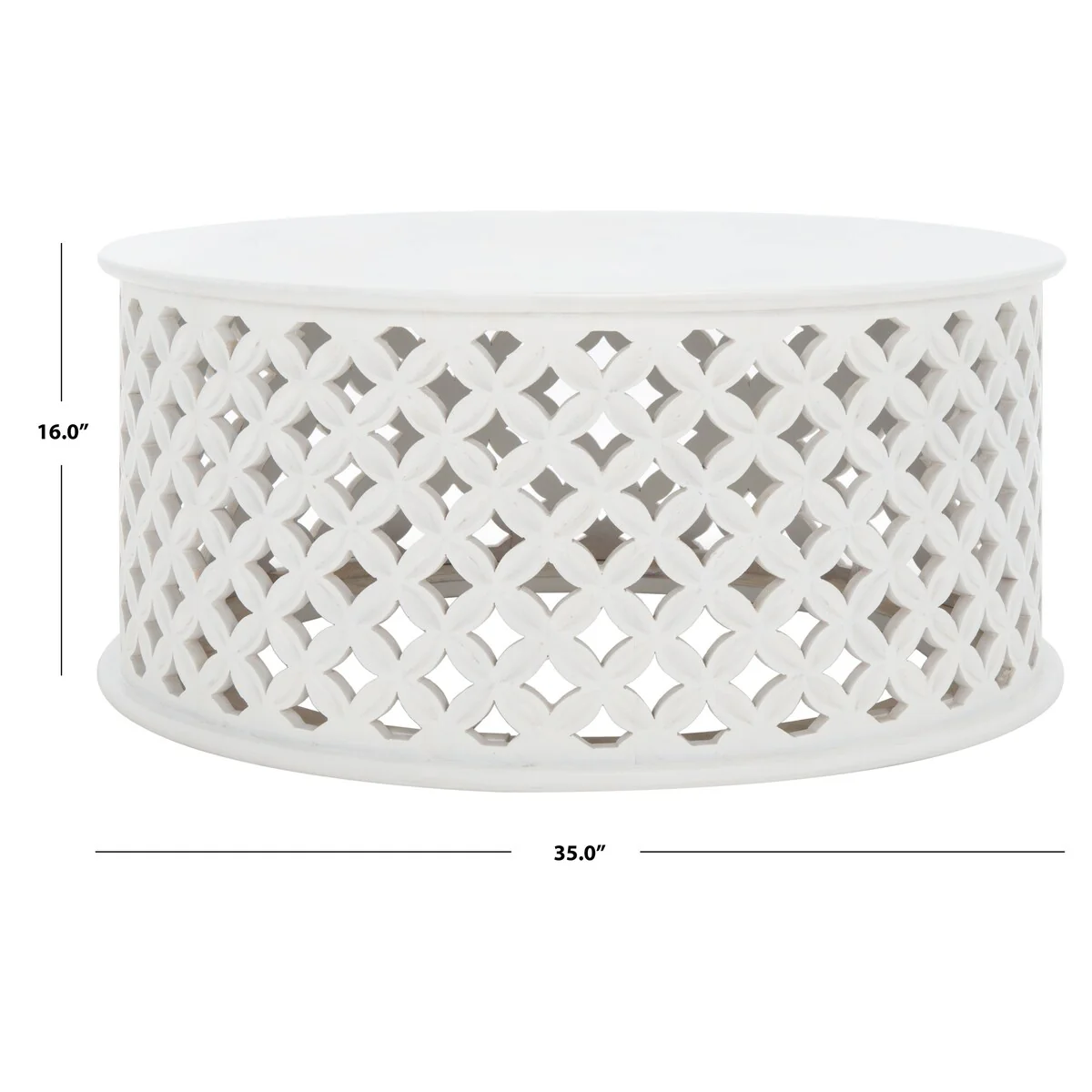 SAFAVIEH Antkea Round Coffee Table - 35 L x 35 D x 16 H - 35Wx35Dx16H